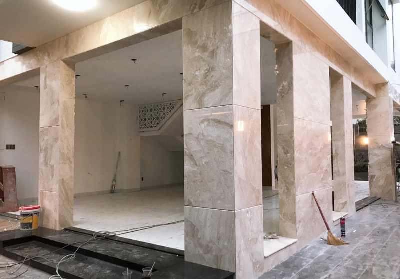 biện pháp thi công ốp đá granite